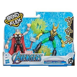 Set figurine Marvel, Avengers, Bend and Flex Thor vs Loki imagine