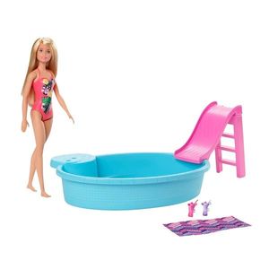 Set de joaca Barbie, Papusa cu piscina imagine