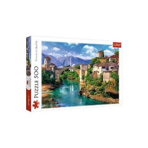 Puzzle 500. Pod vechi Mostar Bosnia imagine