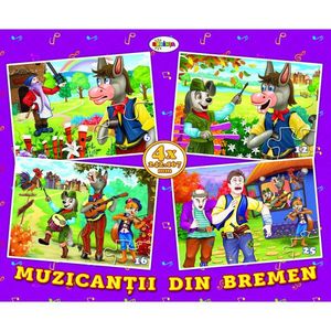 Puzzle - Muzicanții din Bremen - 4 imagini | Dorinta imagine