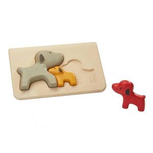 Puzzle din lemn - Dog | Plan Toys imagine