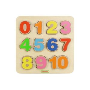 Puzzle din lemn - Numerele de la 0 la 10 | Masterkidz imagine