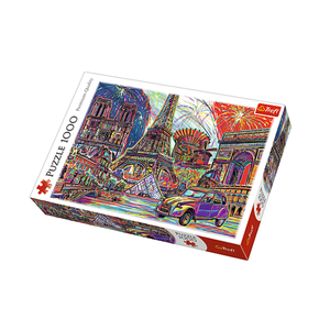 Puzzle 1000 piese - Colour of Paris | Trefl imagine