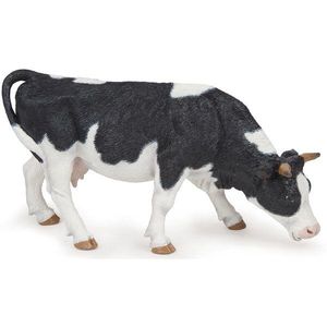 Figurina - Vaca Alb cu Negru - La Pasunat | Papo imagine