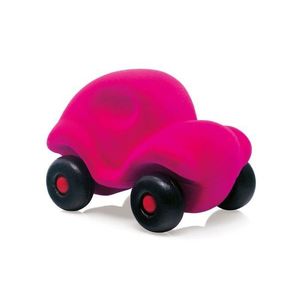 Jucarie din cauciuc - Little Car - Pink | Rubbabu imagine