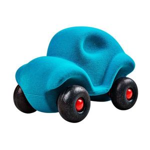 Jucarie din cauciuc - Little Car - Turquoise | Rubbabu imagine