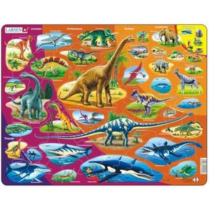 Puzzle 85 piese - Maxi - Dinosaurs | Larsen imagine