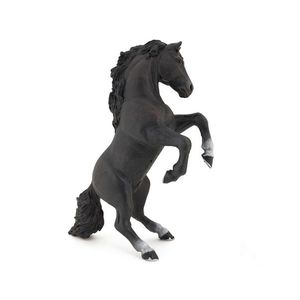 Figurina - Black reared up horse | Papo imagine
