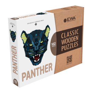Puzzle din lemn - Panthere, 102 piese | EWA imagine
