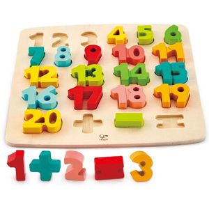 Puzzle educativ - Chunky Number Math Puzzle | Hape imagine