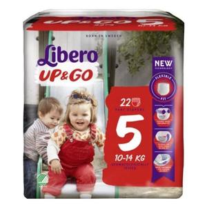 Scutece Tip Chilot pentru Bebelusi - Libero Up&Go, marime 5 (10-14 kg), 22 buc imagine