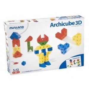 Miniland - Joc de constructie Arhicube 3D imagine