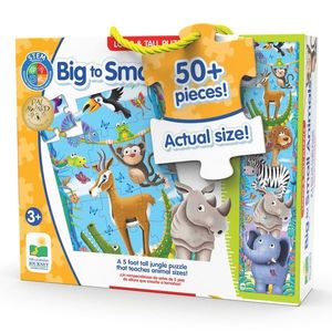 Puzzle 51 piese - Long & Tall - Big to Small Animals | The Learning Journey imagine
