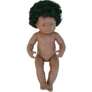 Papusa Afroamerican Fata 38 cm - Miniland imagine