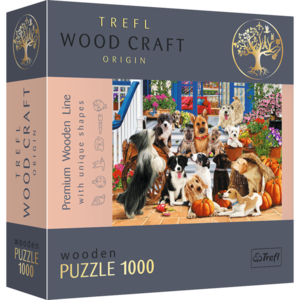 Puzzle din lemn - Doggy Friendship | Trefl imagine