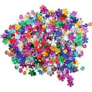 Confetti stralucitoare – mix forme colorate imagine