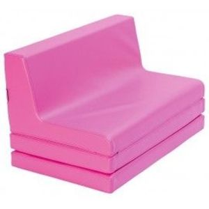 Canapea din spuma, extensibila - roz imagine