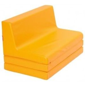 Canapea din spuma, extensibila - portocaliu imagine