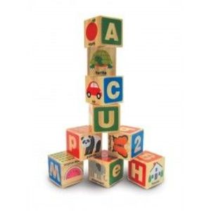 Cuburi din lemn Alfabetul imagine