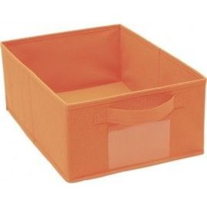 Cutie depozitare - pliabila - textil - portocaliu imagine