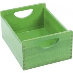Cutie depozitare inalta din lemn de fag – verde - Flexi imagine