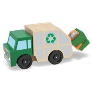 Masina de gunoi din lemn imagine