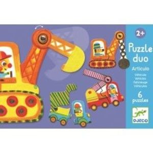 Puzzle duo mobil vehicule - Djeco imagine