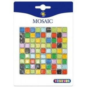 Mozaic colorat glitter - 81 piese imagine