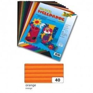 Carton ondulat 50x70 cm portocaliu - coala imagine
