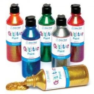 Set guase 6 culori glitter - Baker Ross imagine