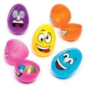 Set 12 oua din plastic Funny Face - Baker Ross imagine