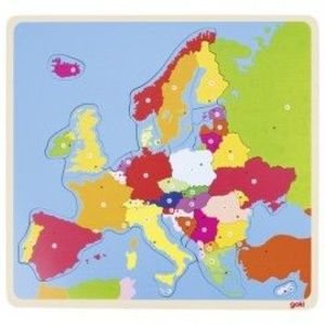Puzzle din lemn, Harta Europei, 35 piese imagine