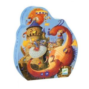 Puzzle Djeco Cavalerul si Dragonul imagine