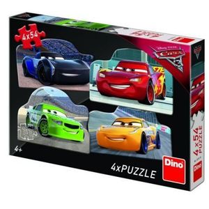 Puzzle 4 in 1 - cars 3 (54 piese) imagine