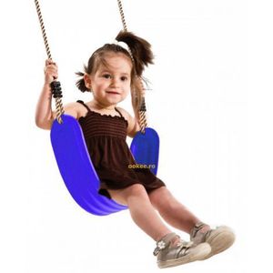 Leagan copii flexibil din plastic PP albastru imagine