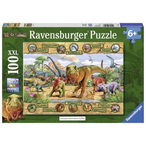 Puzzle dinozauri, 100 piese imagine