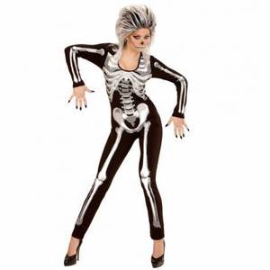 Costum schelet negru femei imagine