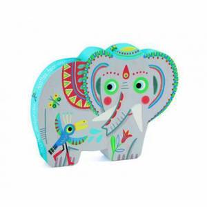 Puzzle Djeco Elefantul asiatic imagine