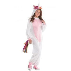 Costum salopeta unicorn 8-10 ani imagine