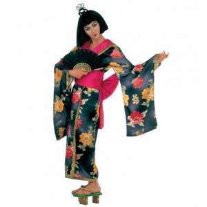 Costum geisha din satin imagine