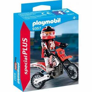Figurina motociclist Playmobil imagine