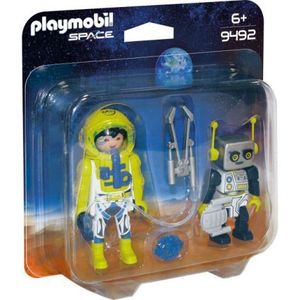 Set 2 Figurine - Astronaut Si Robot imagine