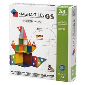 Set de constructie-Magna-Tiles Geometric Solids set magnetic imagine