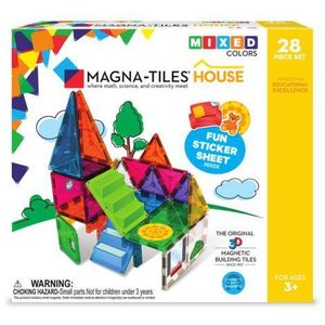 Magna-Tiles House set magnetic cu autocolante (28 piese) imagine