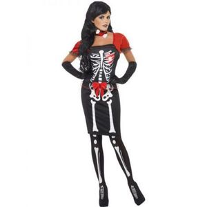 Costum schelet halloween femei imagine