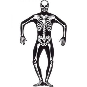 Costum schelet fosforescent - marimea 128 cm imagine