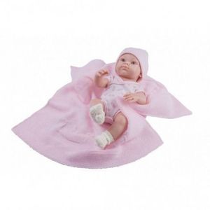 Bebelus fetita cu paturica tricotata roz - MINI PIKOLIN, Paola Reina imagine