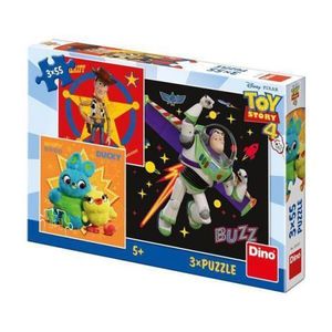 Puzzle 3 in 1 - toy story 4 (55 piese) imagine