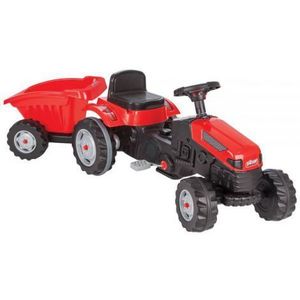 Tractor cu pedale si remorca Pilsan Active with Trailer 07-316 red imagine