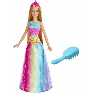 Papusa Mattel Barbie Dreamtopia Printesa cu perie imagine
